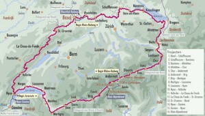 Ronde van Zwitserland Kaart